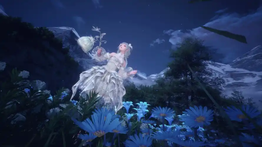 4k暖暖壁纸 - 动漫角色 - 夜晚场景 - 无限暖暖「哲风壁纸」