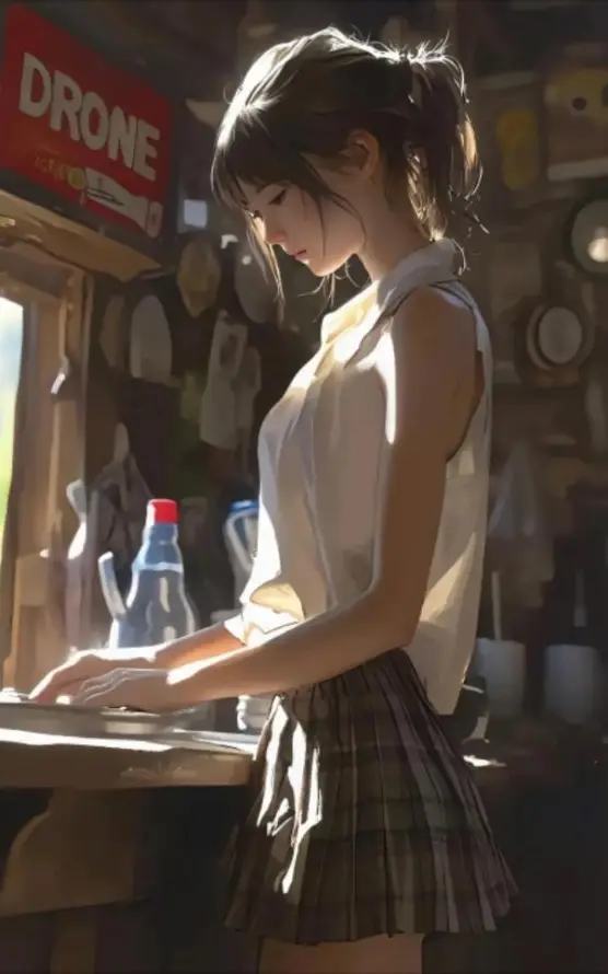 4k美女壁纸 - 动漫风 - 动漫美女 - 室内场景「哲风壁纸」