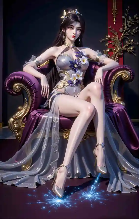 4k古风壁纸 - 王曦 - 华丽服饰 - 完美世界「哲风壁纸」