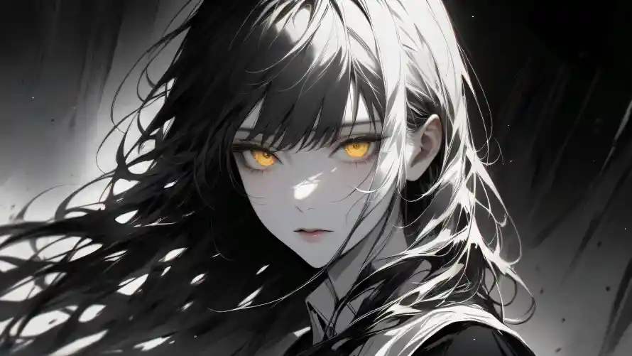 4k暗黑系壁纸 - 黑长直 - 动漫少女 - 琉璃之瞳「哲风壁纸」 4k暗黑系壁纸 - 黑长直 - 动漫少女 - 琉璃之瞳「哲风壁纸」