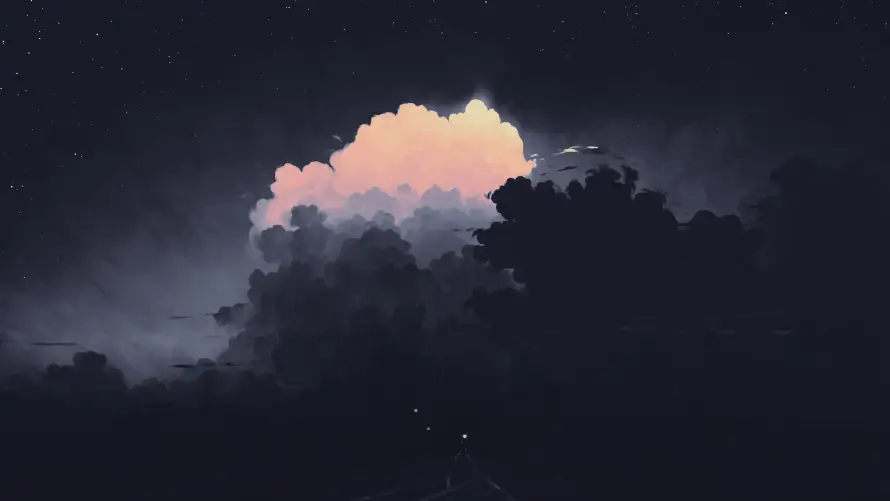 4k云层壁纸 - 白 - 黑 - 天空「哲风壁纸」