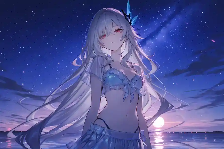 4k原神壁纸 - 丝柯克 - 星空夜 - wallpaper「哲风壁纸」