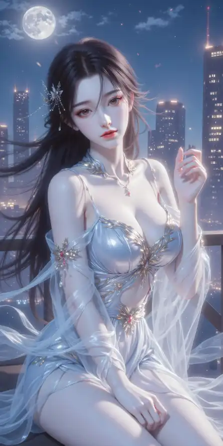 4k壁纸壁纸 - 月亮 - 火灵儿 - 动漫美女「哲风壁纸」