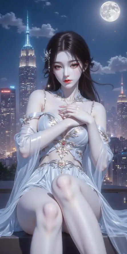 4k壁纸壁纸 - 满月 - 火灵儿 - 华丽服饰「哲风壁纸」