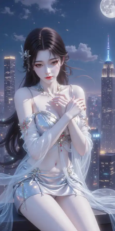 4k壁纸壁纸 - 夜景 - 月亮 - 火灵儿「哲风壁纸」