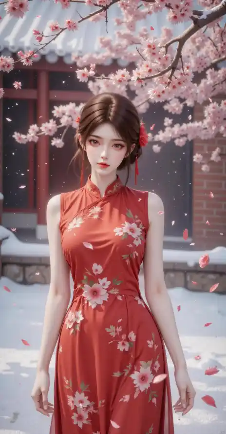 4k壁纸壁纸 - 樱花 - 红墙 - 火灵儿「哲风壁纸」