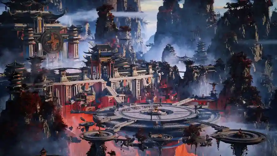 4k云雾壁纸 - 仙山 - 凡人 - 古建筑「哲风壁纸」
