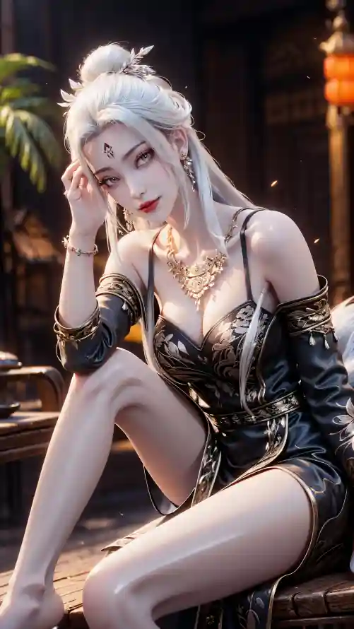 4k古风壁纸 - 女性 - 小白 - 白发「哲风壁纸」