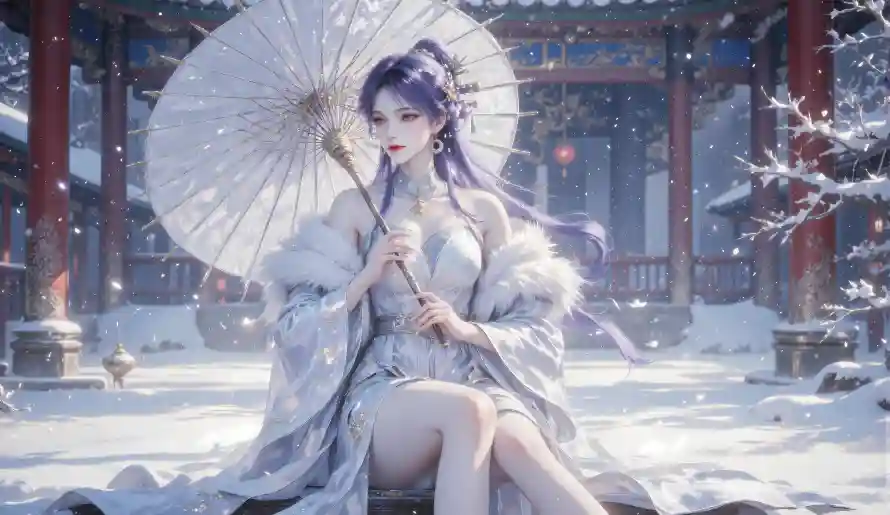 4k古风壁纸 - 白衣 - 遮天 - 雪景「哲风壁纸」 4k古风壁纸 - 白衣 - 遮天 - 雪景「哲风壁纸」