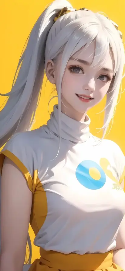 4k美女壁纸 - 青春 - 黄白 - wallpaper「哲风壁纸」