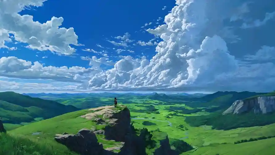 4k蓝天云海壁纸 - 开阔天地 - 悬崖旷野 - wallpaper「哲风壁纸」
