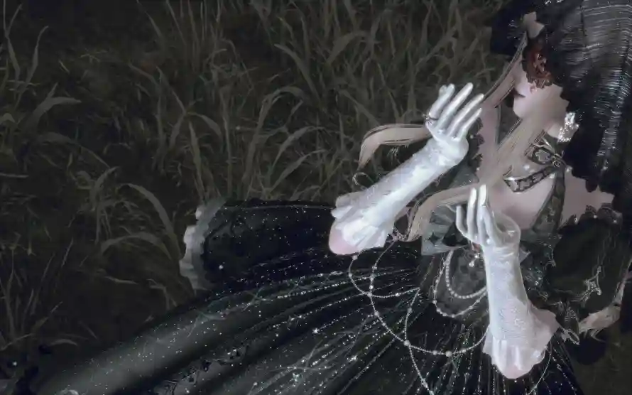 4k暖暖壁纸 - 魔女 - 无限暖暖 - 白色手套「哲风壁纸」
