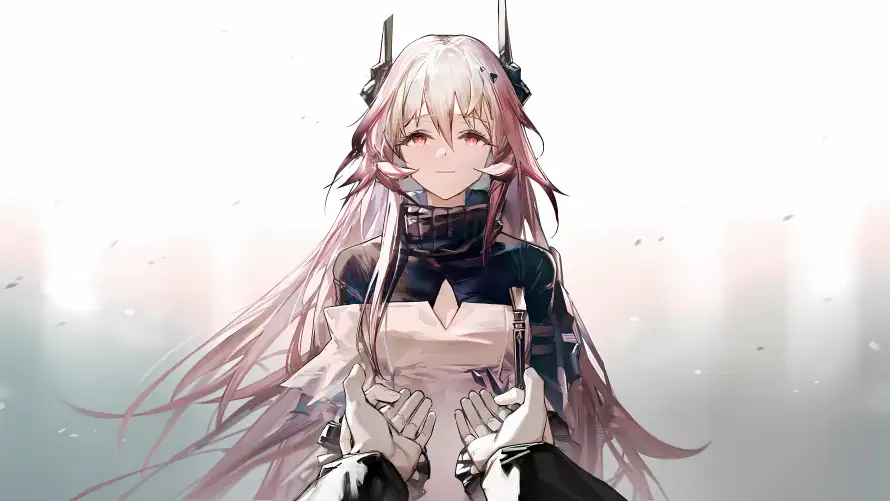 4k装甲壁纸 - 角 - 长发 - 明日方舟「哲风壁纸」