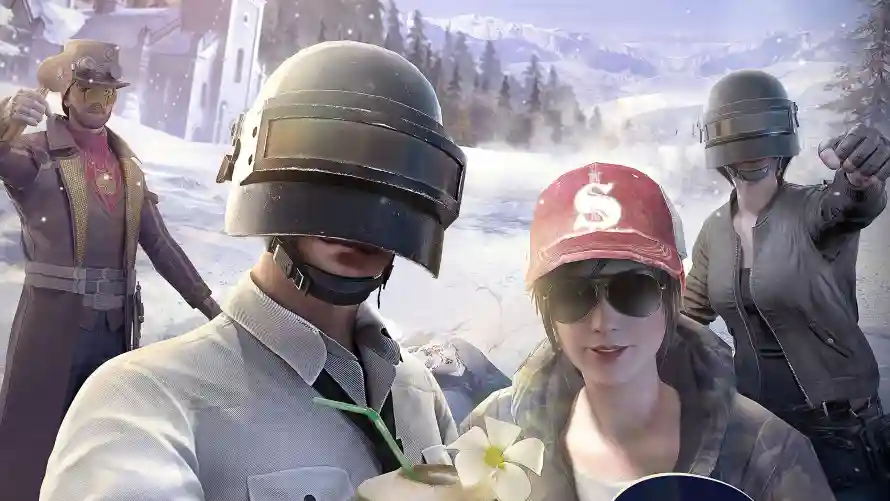4k头盔壁纸 - 雪地 - PUBG - 游戏角色「哲风壁纸」