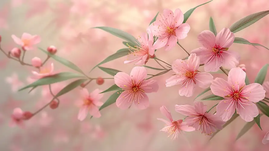 4k樱花壁纸 - 花 - 绿叶 - 春季花卉「哲风壁纸」 4k樱花壁纸 - 花 - 绿叶 - 春季花卉「哲风壁纸」