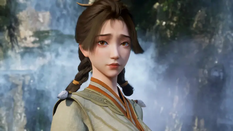 4k云雾壁纸 - 公孙杏 - 双马尾 - 古风服饰「哲风壁纸」