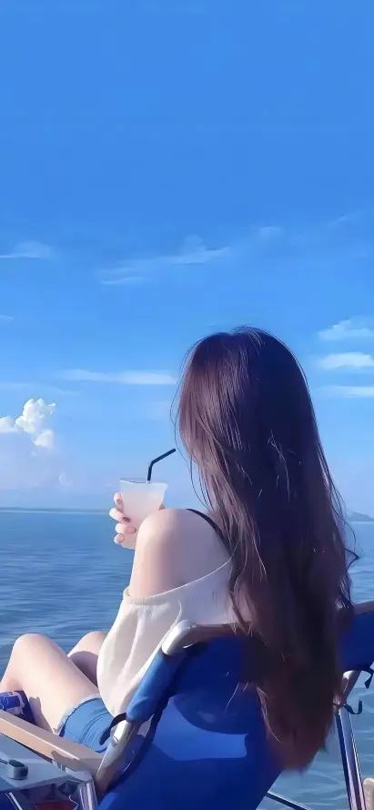 4k乘船壁纸 - 大海 - 海景 - 美女「哲风壁纸」