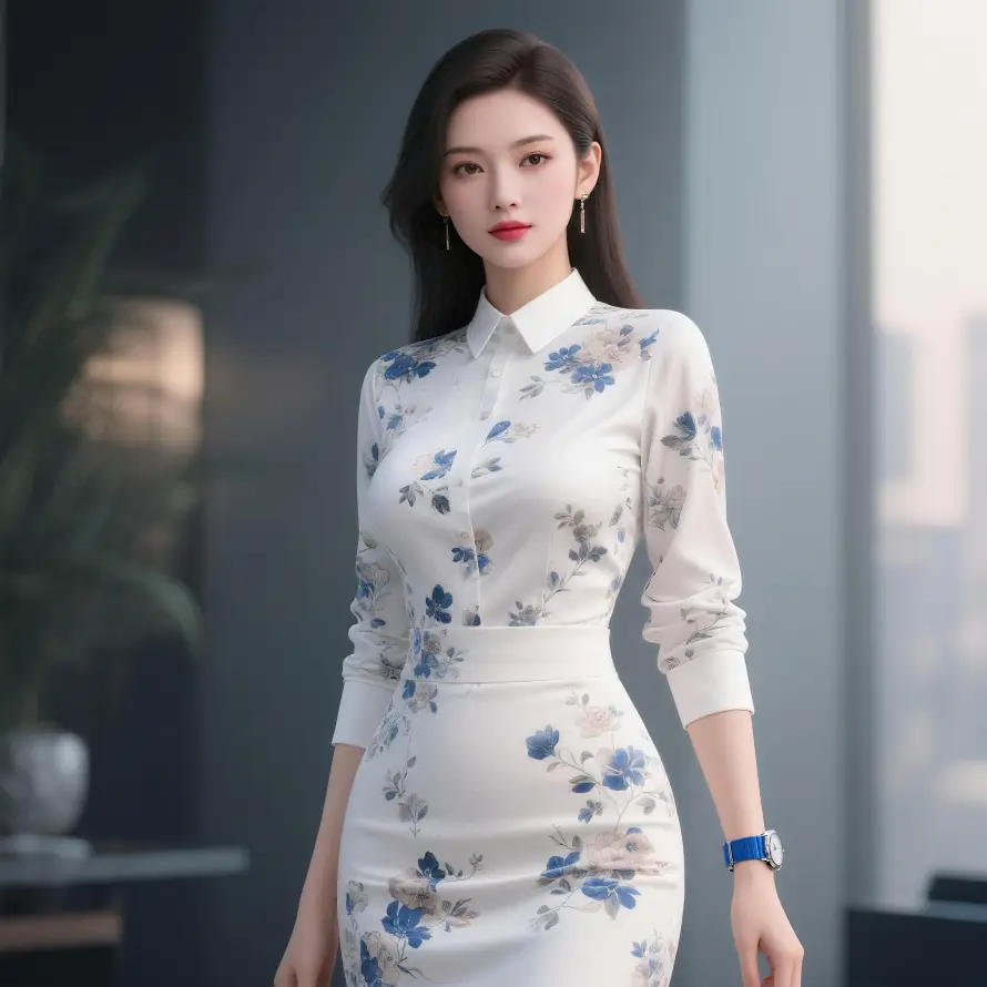 4k气质壁纸 - 穿搭 - 美女 - 长发「哲风壁纸」