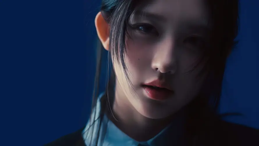 4k侧光人像壁纸-侧脸美女壁纸和冷峻表情-暗光摄影「哲风壁纸」