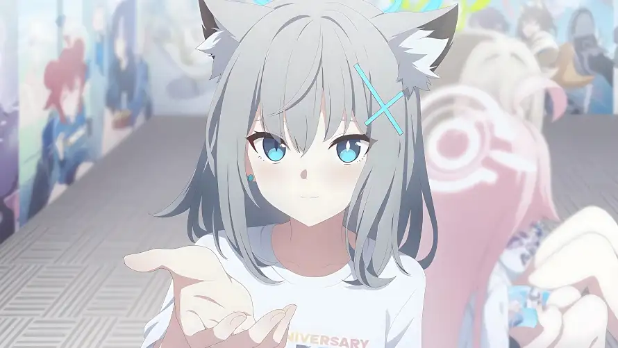 4k少女壁纸 - 校园 - 灰发 - 猫耳「哲风壁纸」