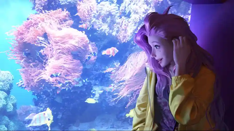 2k珊瑚壁纸-水族馆 - 粉色-萨勒芬妮免费下载「哲风壁纸」