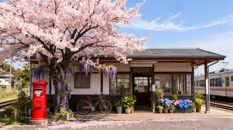 4k樱花树壁纸 - 日式小屋 - 热门壁纸 - wallpaper「哲风壁纸」