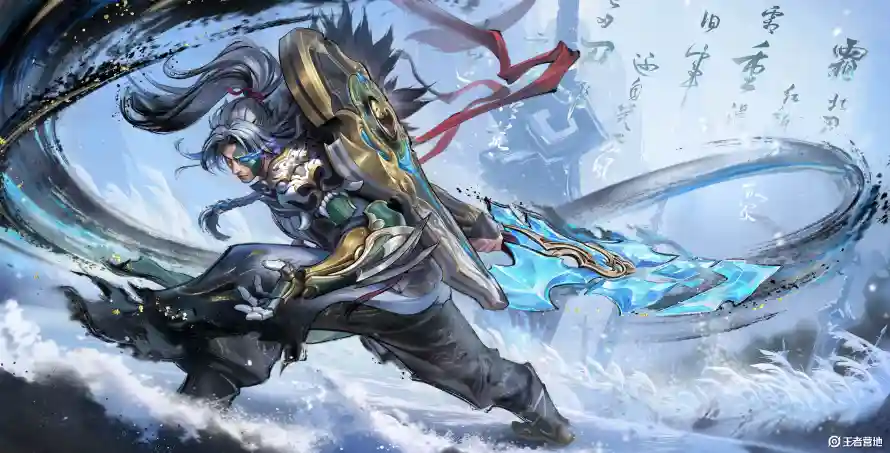 4k插画壁纸 - 武器 - 铠甲 - 风雪「哲风壁纸」
