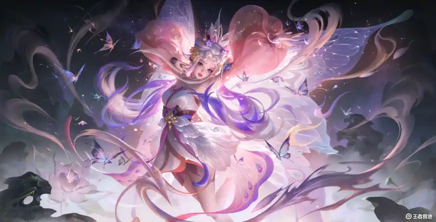4k梦幻壁纸 - 粉色 - 精灵 - 紫色「哲风壁纸」
