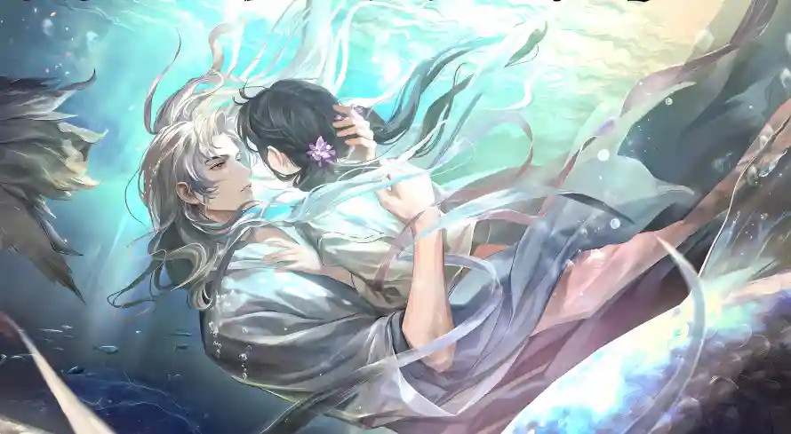 4k银发壁纸 - 夏萧因 - 世界之外 - 动漫情侣「哲风壁纸」