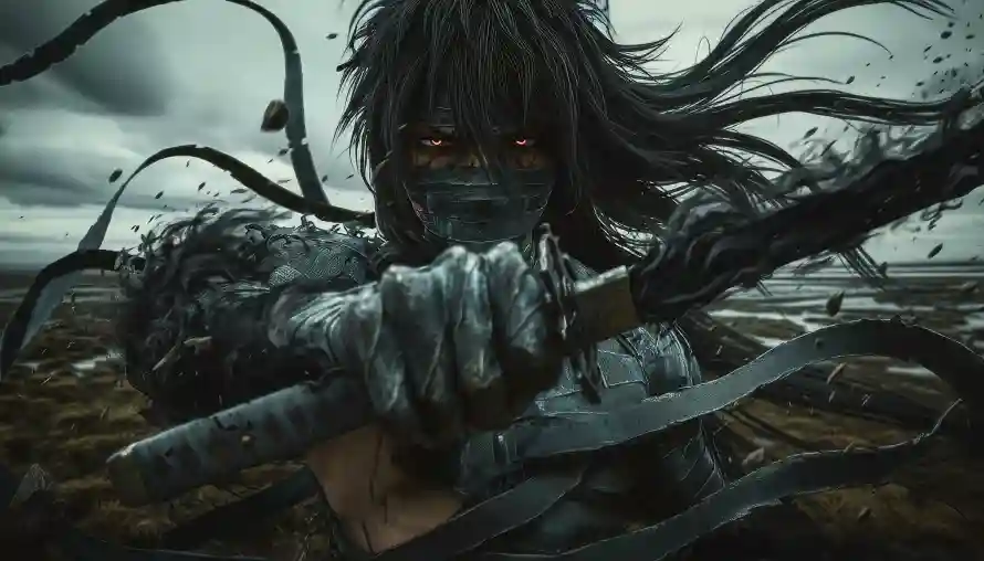 4k持刀壁纸 - 暗黑 - 盔甲 - 阴沉「哲风壁纸」