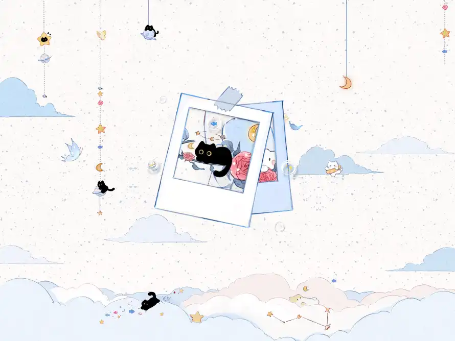 4k云朵壁纸 - 童趣 - 铃铛 - 卡通猫「哲风壁纸」 4k云朵壁纸 - 童趣 - 铃铛 - 卡通猫「哲风壁纸」