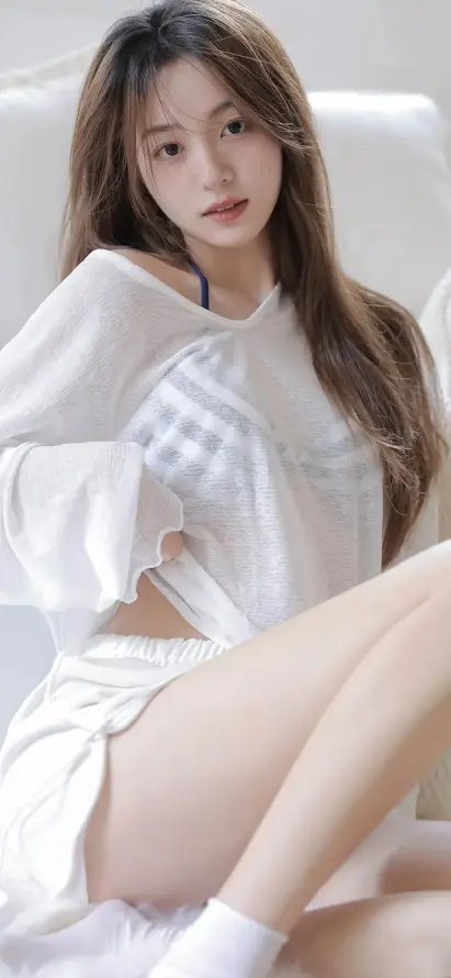 4k居家壁纸 - 清纯 - 白衣 - 美女「哲风壁纸」