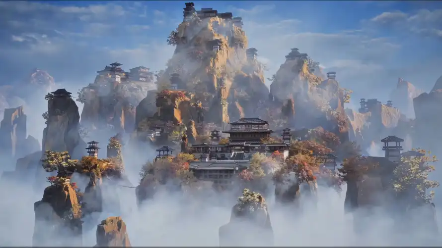 4k云雾壁纸-动画场景 - 仙境-凡人修仙传「哲风壁纸」