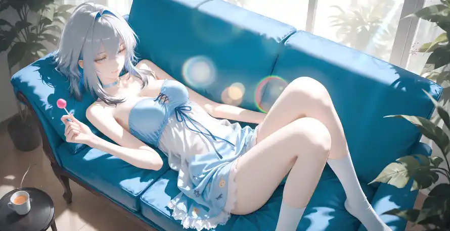 4k休闲壁纸-棒棒糖和植物-嘉贝丽娜壁纸分享「哲风壁纸」