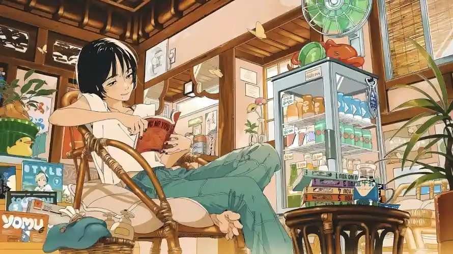 2k书店壁纸-漫画书与休闲-日式店铺壁纸推荐「哲风壁纸」