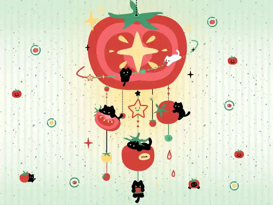 4k卡通壁纸 - 可爱 - 星星 - 番茄「哲风壁纸」 4k卡通壁纸 - 可爱 - 星星 - 番茄「哲风壁纸」