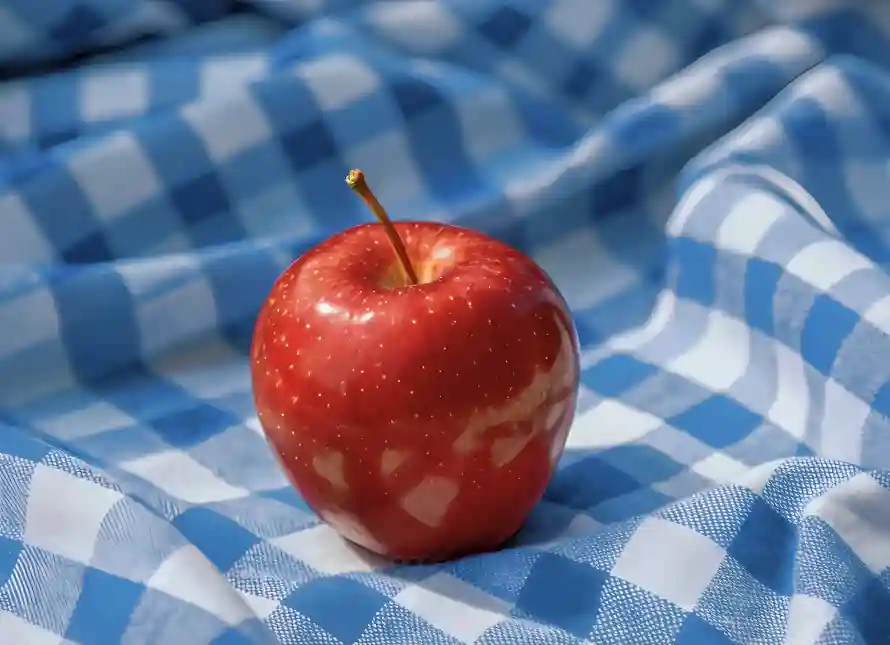 2k水果壁纸-格子布和蓝白-壁纸分享「哲风壁纸」