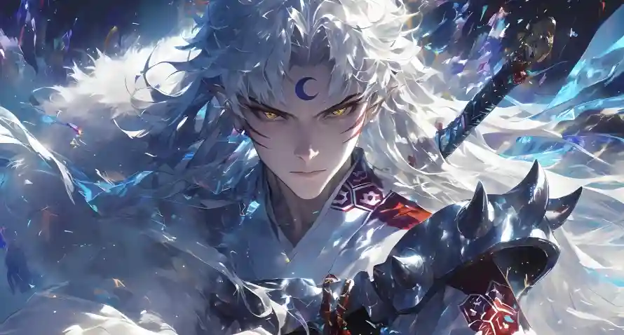 4k妖纹壁纸 - 银发 - 二次元 - 杀生丸「哲风壁纸」 4k妖纹壁纸 - 银发 - 二次元 - 杀生丸「哲风壁纸」