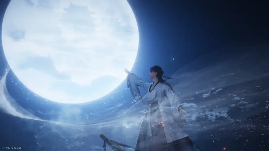 4k侠客壁纸 - 古风 - 月夜 - 游戏「哲风壁纸」