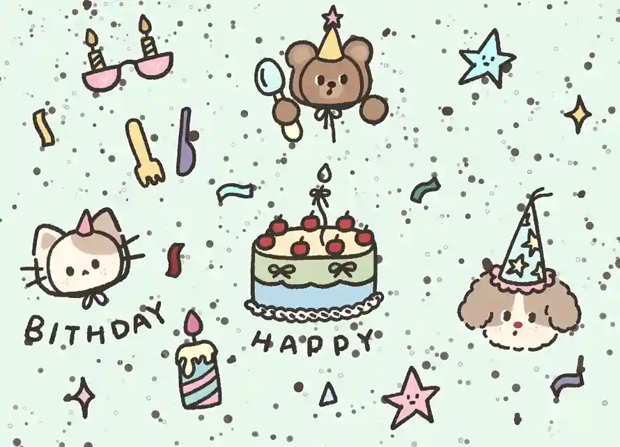 4k卡通壁纸 - 可爱 - 小熊 - 小狗「哲风壁纸」