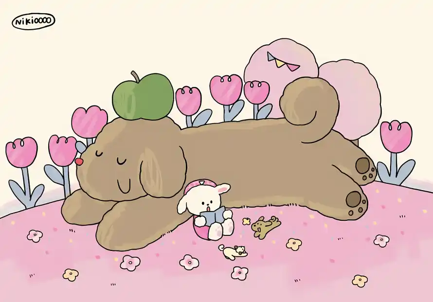 4k卡通壁纸 - 粉色 - 苹果 - 骨头「哲风壁纸」 4k卡通壁纸 - 粉色 - 苹果 - 骨头「哲风壁纸」