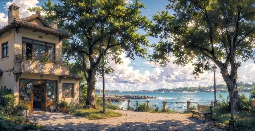 4k房屋壁纸 - 树木 - 海边 - 海面「哲风壁纸」 4k房屋壁纸 - 树木 - 海边 - 海面「哲风壁纸」