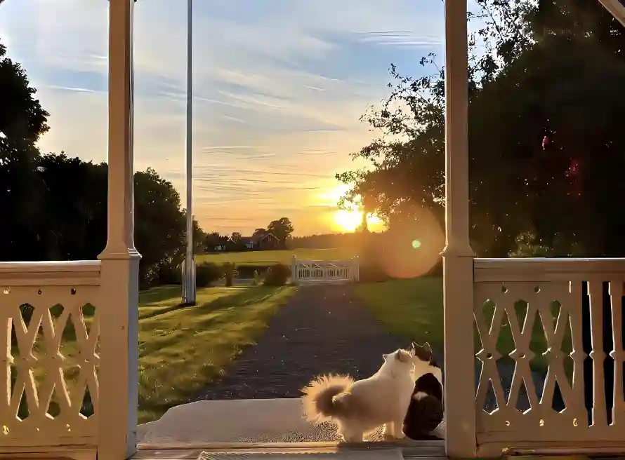 4k夕阳壁纸 - 小猫 - 屋外 - 草地「哲风壁纸」 4k夕阳壁纸 - 小猫 - 屋外 - 草地「哲风壁纸」