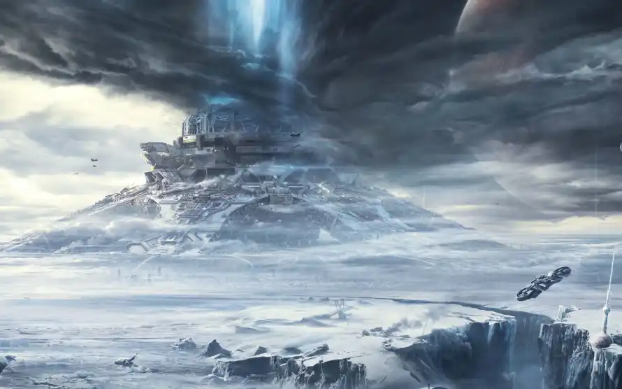 4k三体壁纸 - 冰封 - 建筑 - 科幻「哲风壁纸」 4k三体壁纸 - 冰封 - 建筑 - 科幻「哲风壁纸」