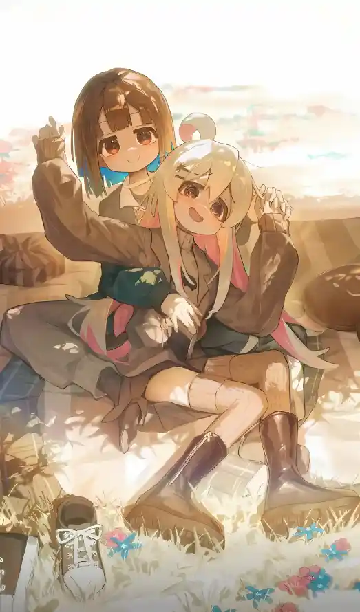 4k动漫壁纸 - 坐姿 - 少女 - 椛寻「哲风壁纸」