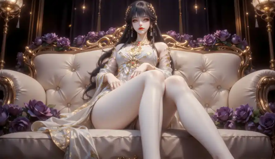 14k迷人壁纸-白月蓉壁纸和华丽服饰-古风服饰「哲风壁纸」