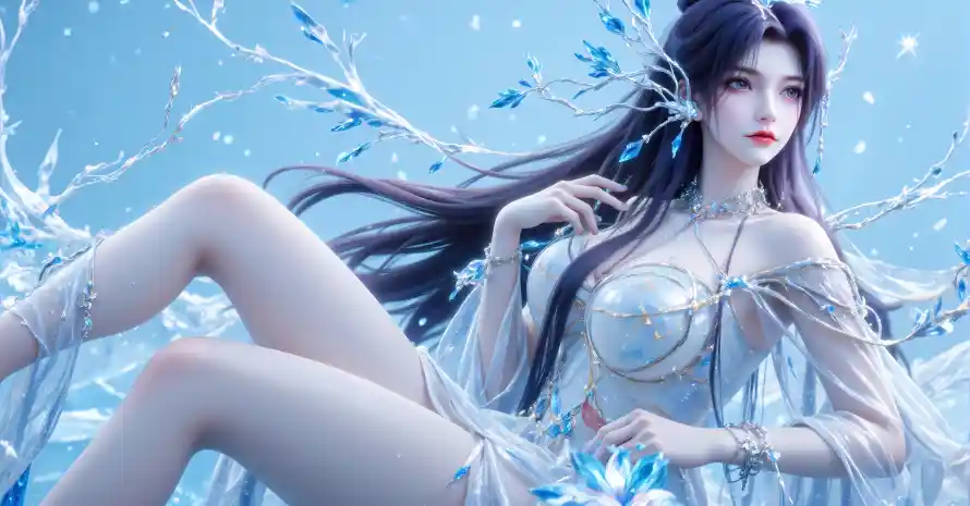 4k云望舒壁纸 - 古风美女 - 梦幻场景 - 蓝色花卉「哲风壁纸」 4k云望舒壁纸 - 古风美女 - 梦幻场景 - 蓝色花卉「哲风壁纸」