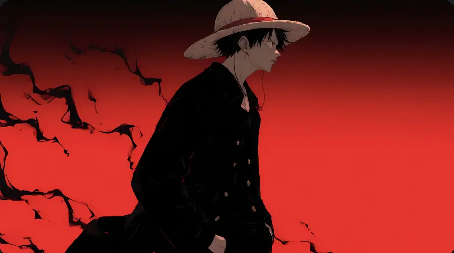 4k背影壁纸 - 草帽 - 路飞 - 海贼王「哲风壁纸」