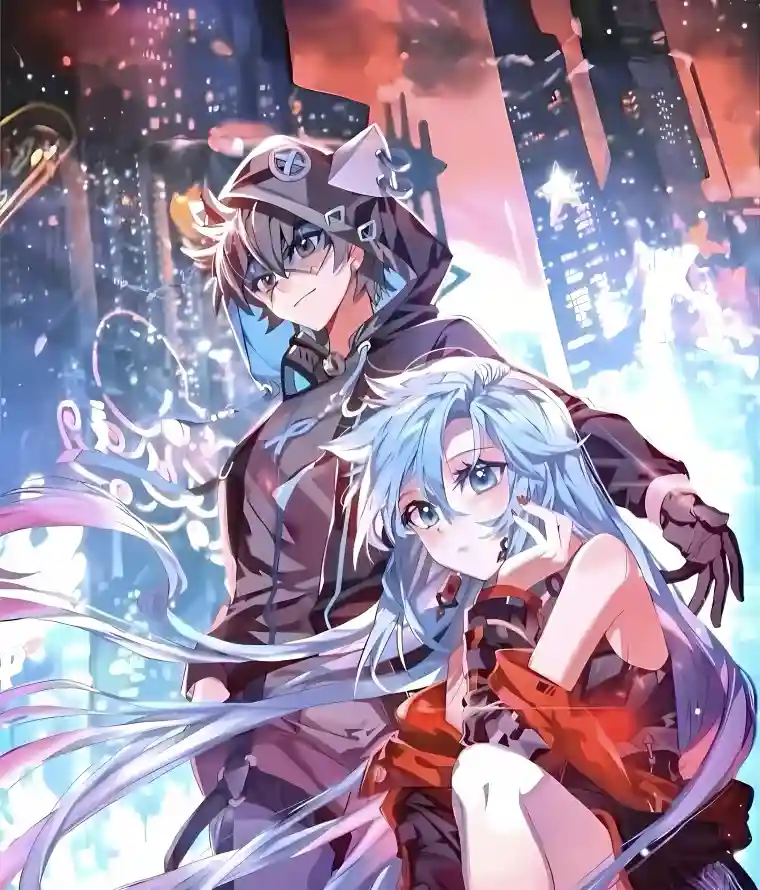 4k红衣壁纸 - 蓝发 - 唐宇轩 - 白秀秀「哲风壁纸」