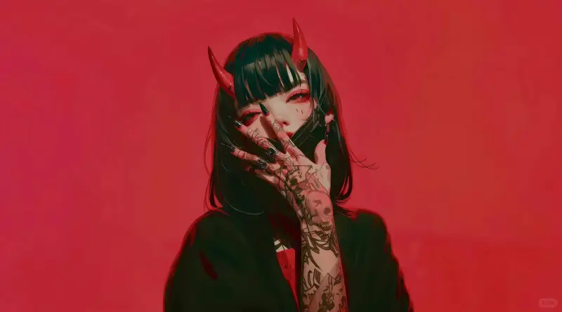 求一张恶魔之角的手机壁纸 - 哲风壁纸